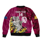 Custom QLD Maroons ANZAC Day Bomber Jacket Australian Koala Mix Camouflage