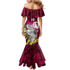 Custom QLD Maroons ANZAC Day Family Matching Mermaid Dress and Hawaiian Shirt Australian Koala Mix Camouflage