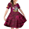 Custom QLD Maroons ANZAC Day Kid Short Sleeve Dress Australian Koala Mix Camouflage