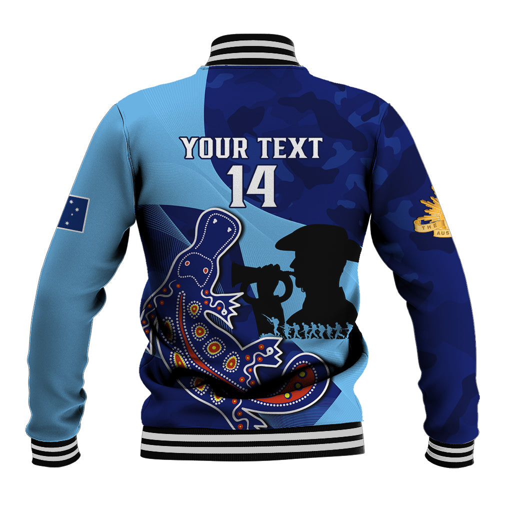 Custom NSW Blues ANZAC Day Baseball Jacket Australian Platypus Mix Camouflage