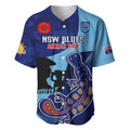 Custom NSW Blues ANZAC Day Baseball Jersey Australian Platypus Mix Camouflage