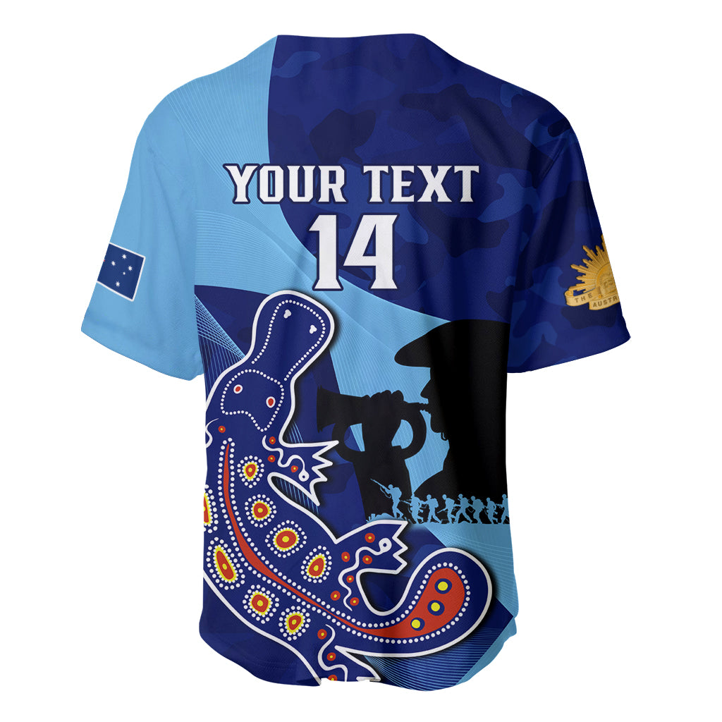 Custom NSW Blues ANZAC Day Baseball Jersey Australian Platypus Mix Camouflage