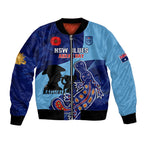 Custom NSW Blues ANZAC Day Bomber Jacket Australian Platypus Mix Camouflage
