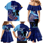 Custom NSW Blues ANZAC Day Family Matching Mermaid Dress and Hawaiian Shirt Australian Platypus Mix Camouflage