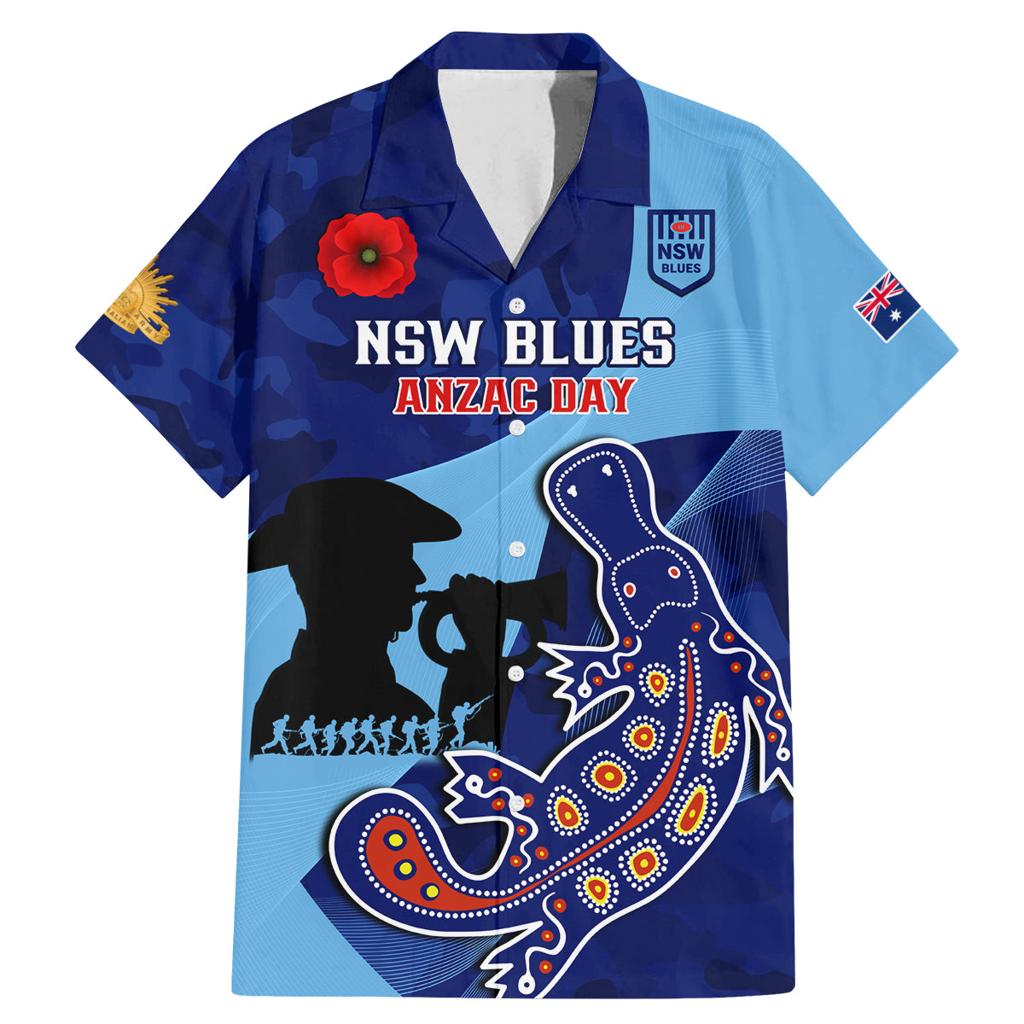 Custom NSW Blues ANZAC Day Family Matching Mermaid Dress and Hawaiian Shirt Australian Platypus Mix Camouflage