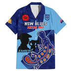 Custom NSW Blues ANZAC Day Family Matching Mermaid Dress and Hawaiian Shirt Australian Platypus Mix Camouflage