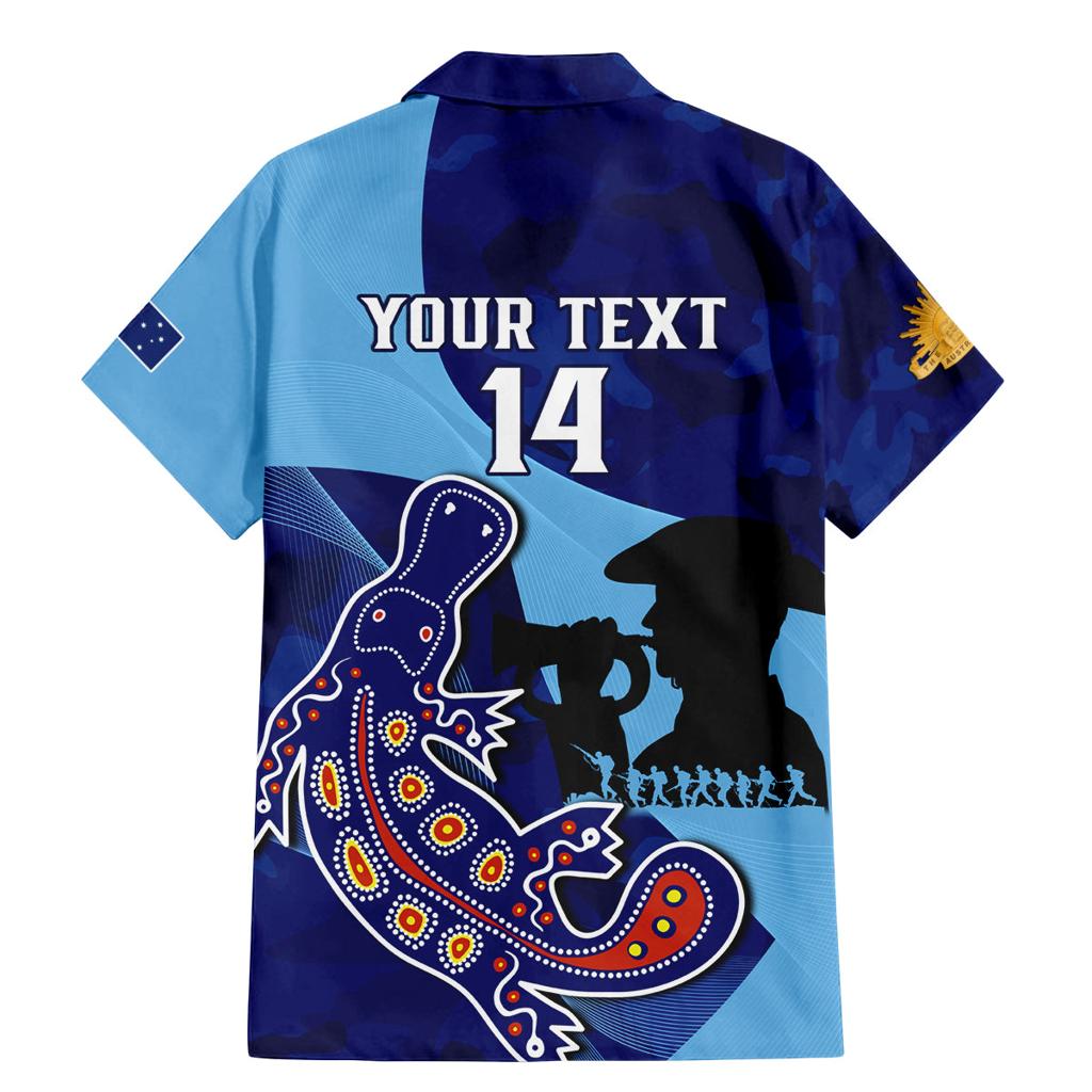Custom NSW Blues ANZAC Day Family Matching Mermaid Dress and Hawaiian Shirt Australian Platypus Mix Camouflage