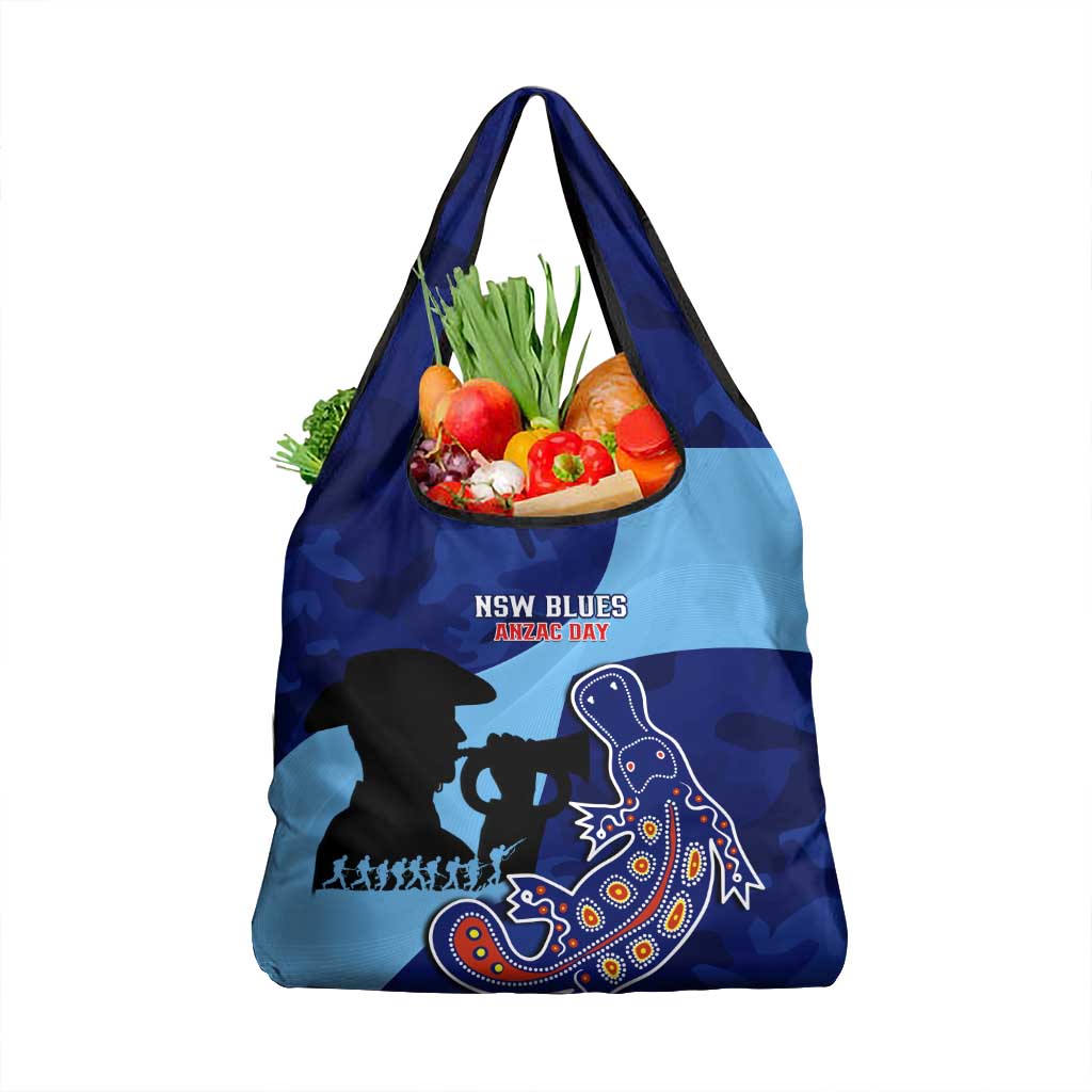 NSW Blues ANZAC Day Grocery Bag Australian Platypus Mix Camouflage