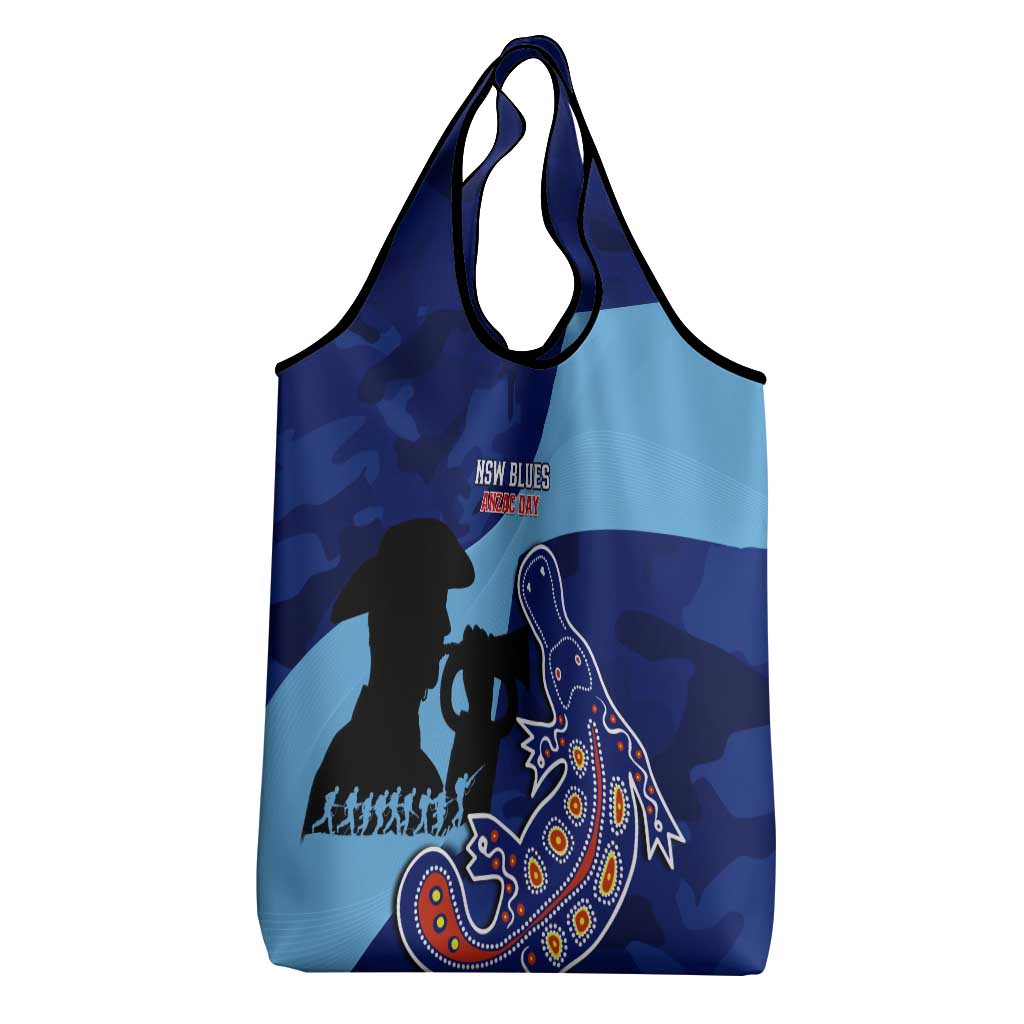 NSW Blues ANZAC Day Grocery Bag Australian Platypus Mix Camouflage