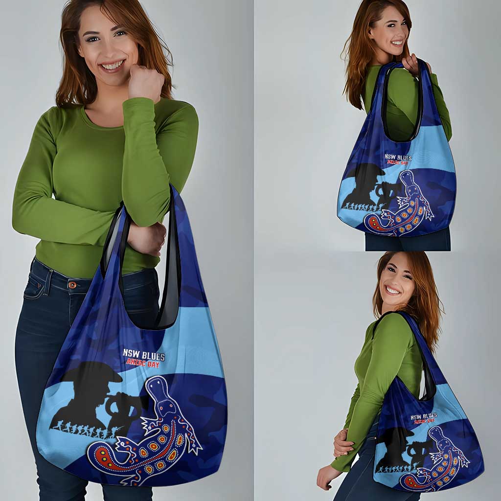 NSW Blues ANZAC Day Grocery Bag Australian Platypus Mix Camouflage