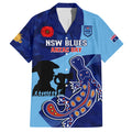 Custom NSW Blues ANZAC Day Hawaiian Shirt Australian Platypus Mix Camouflage