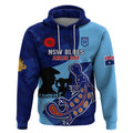 Custom NSW Blues ANZAC Day Hoodie Australian Platypus Mix Camouflage