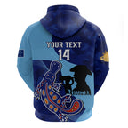 Custom NSW Blues ANZAC Day Hoodie Australian Platypus Mix Camouflage