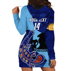 Custom NSW Blues ANZAC Day Hoodie Dress Australian Platypus Mix Camouflage