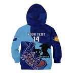 Custom NSW Blues ANZAC Day Kid Hoodie Australian Platypus Mix Camouflage