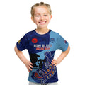 Custom NSW Blues ANZAC Day Kid T Shirt Australian Platypus Mix Camouflage