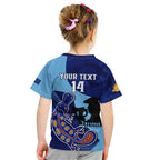 Custom NSW Blues ANZAC Day Kid T Shirt Australian Platypus Mix Camouflage