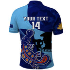 Custom NSW Blues ANZAC Day Polo Shirt Australian Platypus Mix Camouflage