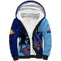 Custom NSW Blues ANZAC Day Sherpa Hoodie Australian Platypus Mix Camouflage