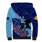 Custom NSW Blues ANZAC Day Sherpa Hoodie Australian Platypus Mix Camouflage