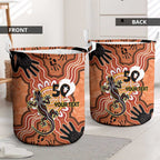 Personalised Australia Lizard NAIDOC Week 2026 Laundry Basket 50 Years of Deadly Aboriginal Art