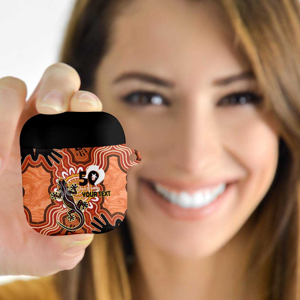 Personalised Australia Lizard NAIDOC Week 2026 AirPods Case 50 Years of Deadly Aboriginal Art