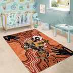 Personalised Australia Lizard NAIDOC Week 2026 Area Rug 50 Years of Deadly Aboriginal Art