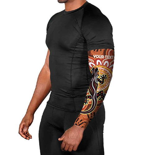 Personalised Australia Lizard NAIDOC Week 2026 Arm Sleeves 50 Years of Deadly Aboriginal Art