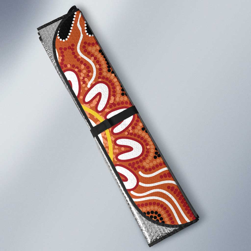 Personalised Australia Lizard NAIDOC Week 2026 Auto Sun Shade 50 Years of Deadly Aboriginal Art