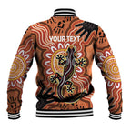 Personalised Australia Lizard NAIDOC Week 2026 Baseball Jacket 50 Years of Deadly Aboriginal Art