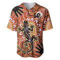 Personalised Australia Lizard NAIDOC Week 2026 Baseball Jersey 50 Years of Deadly Aboriginal Art