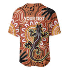 Personalised Australia Lizard NAIDOC Week 2026 Baseball Jersey 50 Years of Deadly Aboriginal Art
