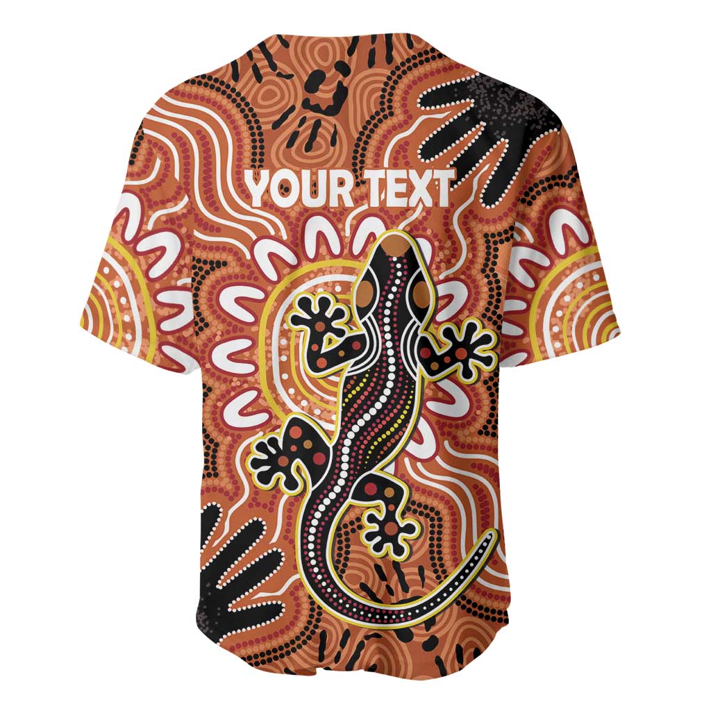 Personalised Australia Lizard NAIDOC Week 2026 Baseball Jersey 50 Years of Deadly Aboriginal Art
