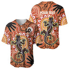 Personalised Australia Lizard NAIDOC Week 2026 Baseball Jersey 50 Years of Deadly Aboriginal Art
