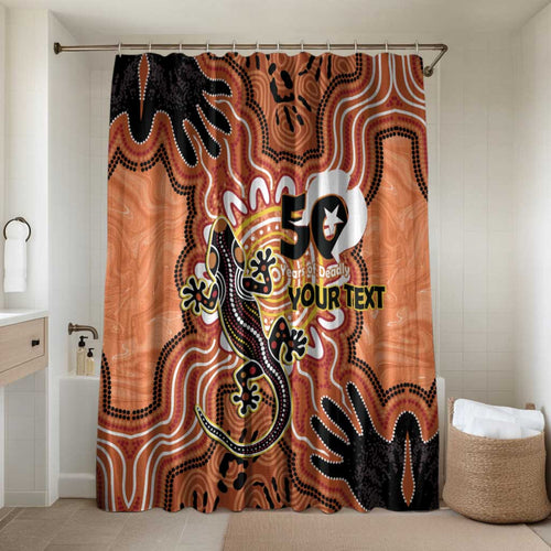 Personalised Australia Lizard NAIDOC Week 2026 Bathroom Set 50 Years of Deadly Aboriginal Art