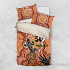 Personalised Australia Lizard NAIDOC Week 2026 Bedding Set 50 Years of Deadly Aboriginal Art