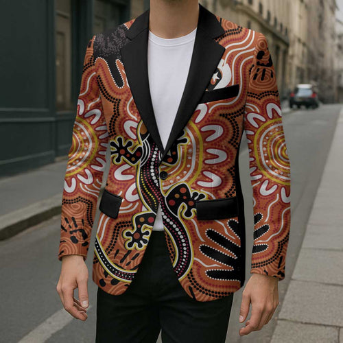 Personalised Australia Lizard NAIDOC Week 2026 Blazer 50 Years of Deadly Aboriginal Art