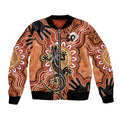 Personalised Australia Lizard NAIDOC Week 2026 Bomber Jacket 50 Years of Deadly Aboriginal Art