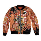 Personalised Australia Lizard NAIDOC Week 2026 Bomber Jacket 50 Years of Deadly Aboriginal Art