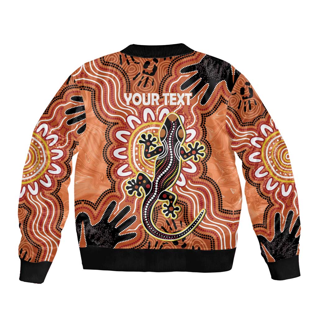 Personalised Australia Lizard NAIDOC Week 2026 Bomber Jacket 50 Years of Deadly Aboriginal Art