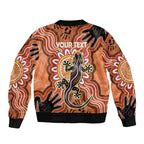 Personalised Australia Lizard NAIDOC Week 2026 Bomber Jacket 50 Years of Deadly Aboriginal Art