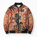 Personalised Australia Lizard NAIDOC Week 2026 Bomber Puffer Jacket 50 Years of Deadly Aboriginal Art