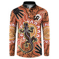 Personalised Australia Lizard NAIDOC Week 2026 Button Sweatshirt 50 Years of Deadly Aboriginal Art