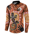 Personalised Australia Lizard NAIDOC Week 2026 Button Sweatshirt 50 Years of Deadly Aboriginal Art