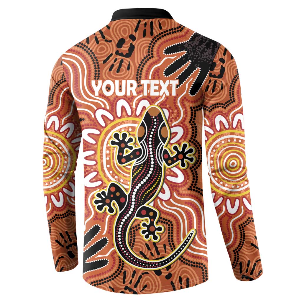Personalised Australia Lizard NAIDOC Week 2026 Button Sweatshirt 50 Years of Deadly Aboriginal Art