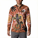 Personalised Australia Lizard NAIDOC Week 2026 Button Sweatshirt 50 Years of Deadly Aboriginal Art
