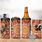 Personalised Australia Lizard NAIDOC Week 2026 4 in 1 Can Cooler Tumbler 50 Years of Deadly Aboriginal Art