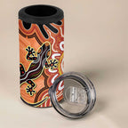 Personalised Australia Lizard NAIDOC Week 2026 4 in 1 Can Cooler Tumbler 50 Years of Deadly Aboriginal Art