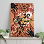 Personalised Australia Lizard NAIDOC Week 2026 Canvas Wall Art 50 Years of Deadly Aboriginal Art
