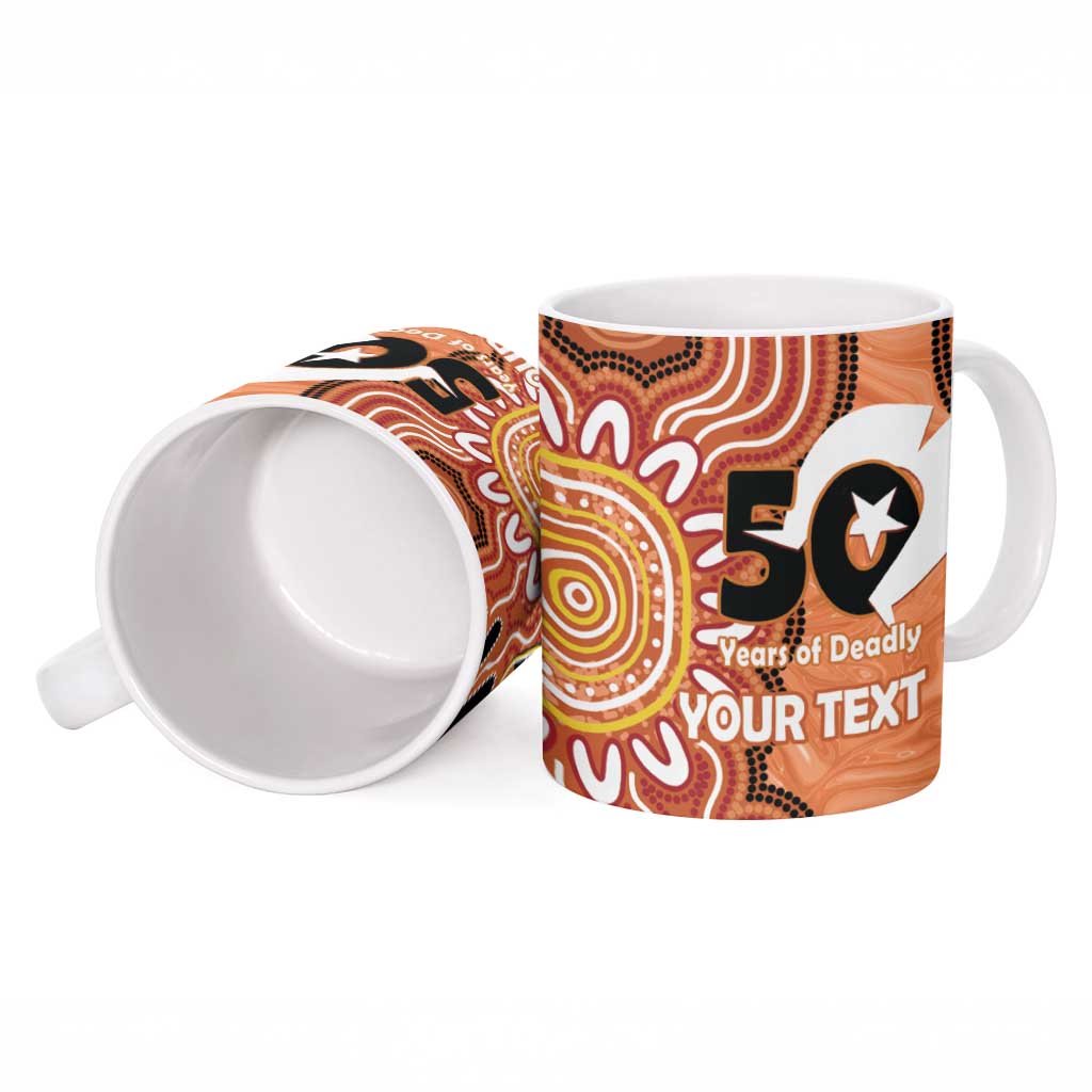 Personalised Australia Lizard NAIDOC Week 2026 Ceramic Mug 50 Years of Deadly Aboriginal Art